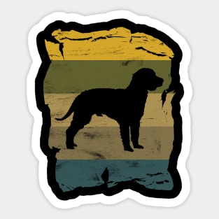 American Water Spaniel Distressed Vintage Retro Silhouette Sticker